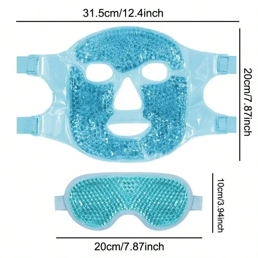 Gel Cooling Ice Face Mask, Hot/ Cold Compress Pack