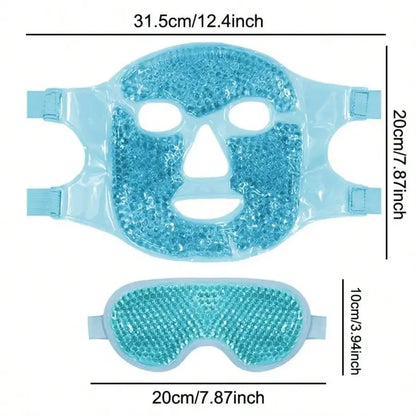 Gel Cooling Ice Face Mask, Hot/ Cold Compress Pack