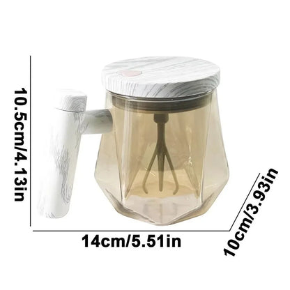 400ML Self Stirring Glass Coffee Mug