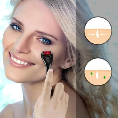540 Needles for Facial Body Hair Growth Derma Roller for Skin Beard 0.25mm Needle Micro Face Roll Tool For Face Scalp BeautyTool