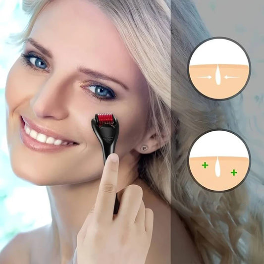 540-Needle Derma Roller — 0.25mm for Face, Scalp & Beard Growth