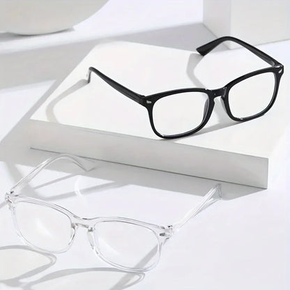 Blue Light Blocking Glasses — Lightweight Square Clear Lens, 3-Pack