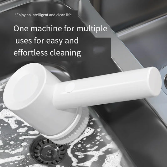 3-in-1 Cordless Electric Spin Scrubber — Bathroom, Kitchen & Toilet Cleaning Brush