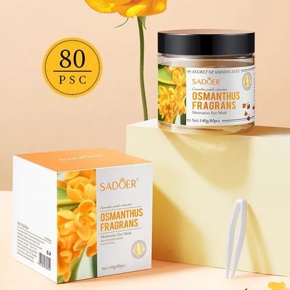 80 Pieces of Osmanthus Eye Patches, Containing Osmanthus Extract.