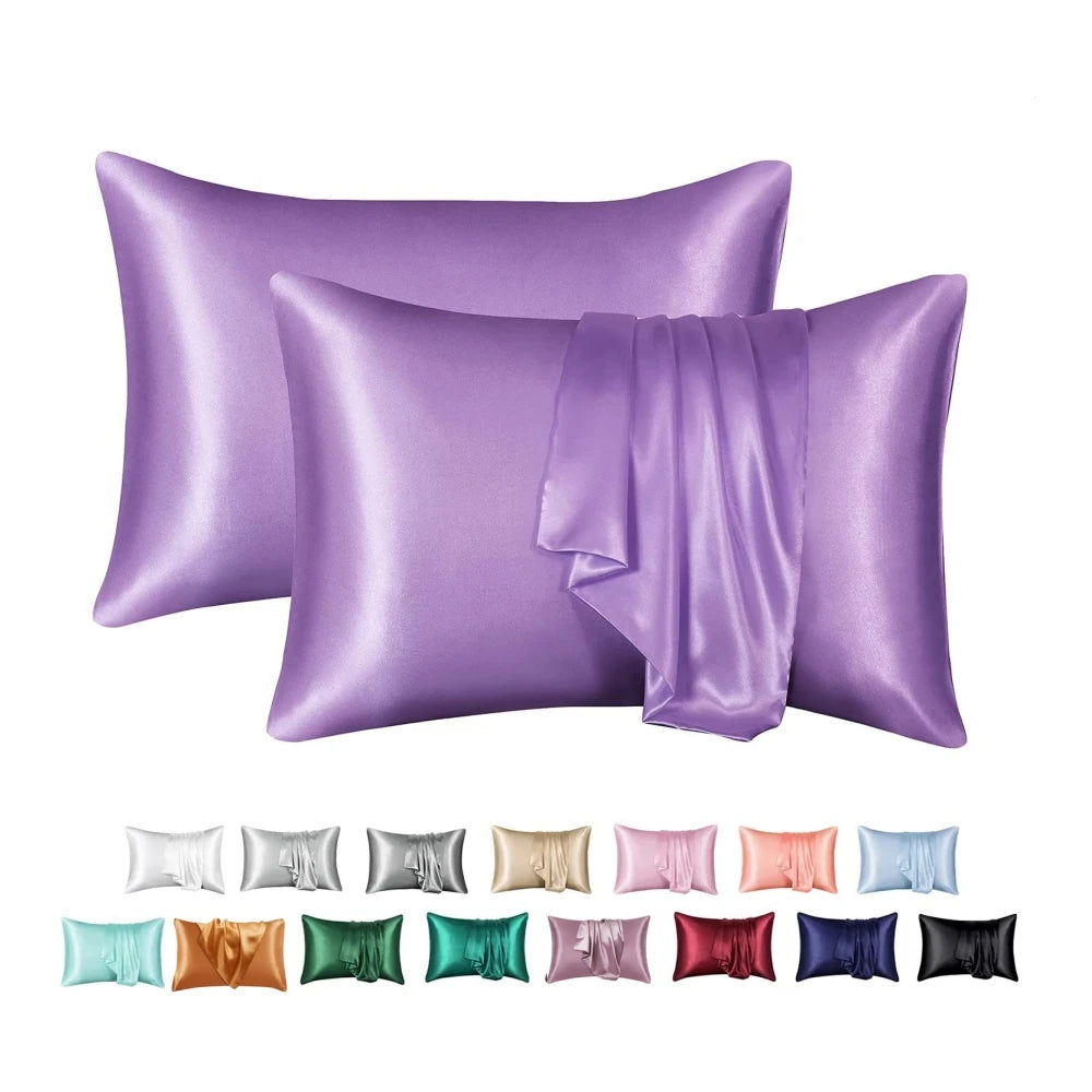 Nordic Silk Decorative Pillow Covers Luxury Comfortable Home Bedding Cases