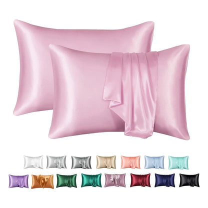 Nordic Silk Decorative Pillow Covers Luxury Comfortable Home Bedding Cases