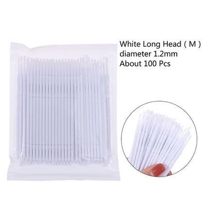 100Pcs Professional Disposable Eyelash Extension Micro Brush