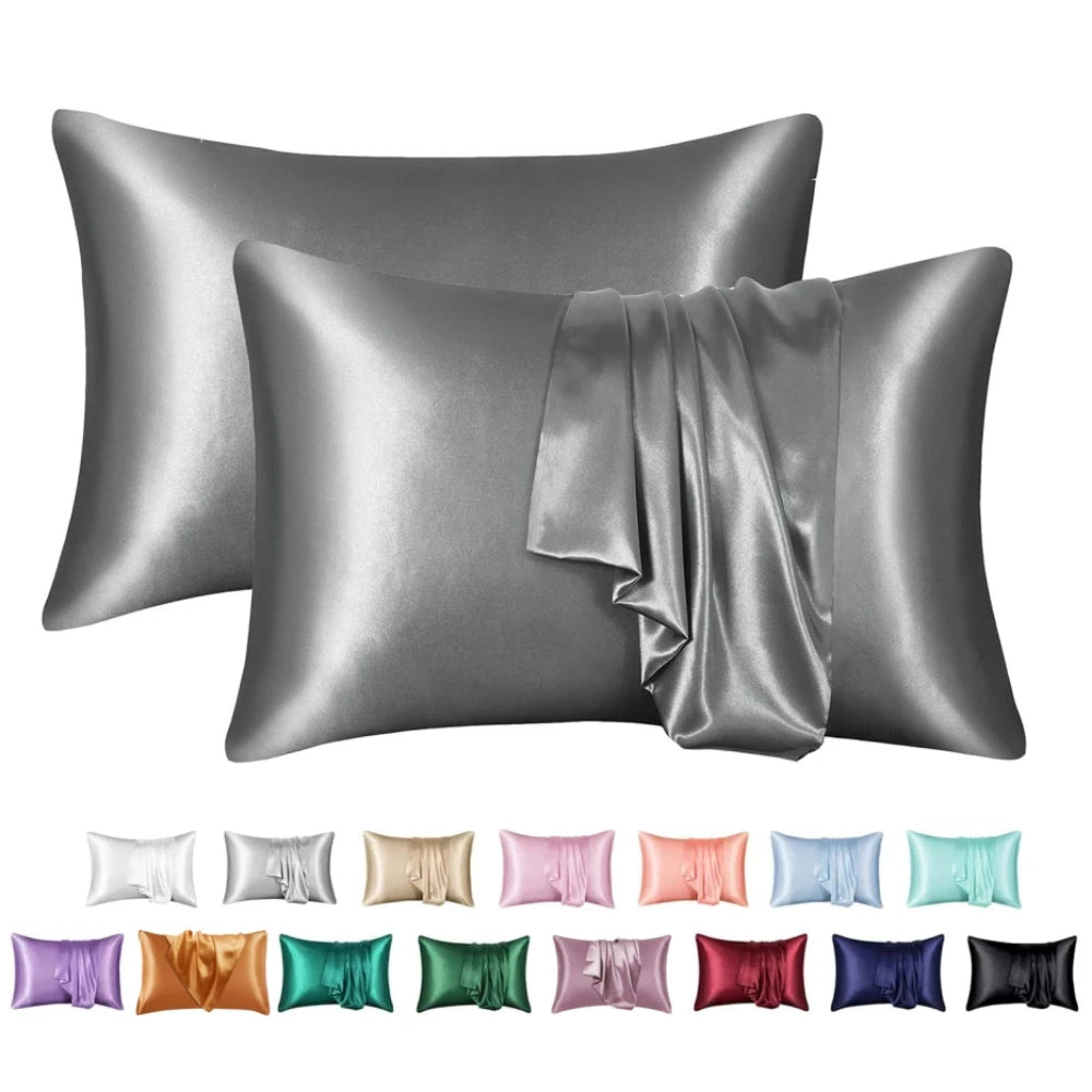 Nordic Silk Decorative Pillow Covers Luxury Comfortable Home Bedding Cases