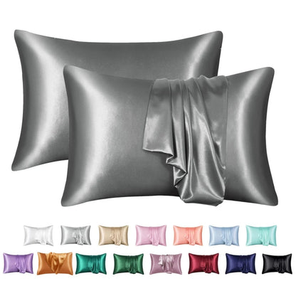 Nordic Silk Decorative Pillow Covers Luxury Comfortable Home Bedding Cases
